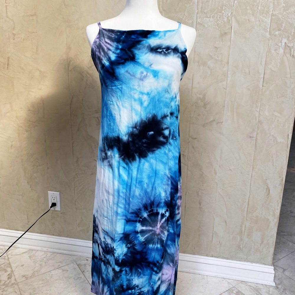 Hand Made Bright Tie Dyed Dress